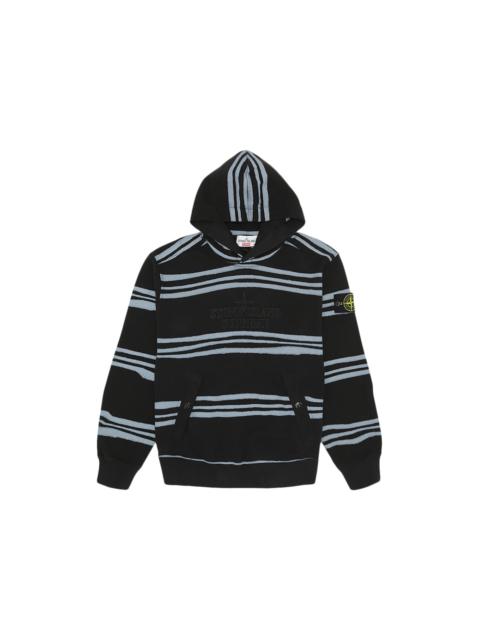 Supreme Supreme Stone Island Stripe Hooded Sweatshirt Black