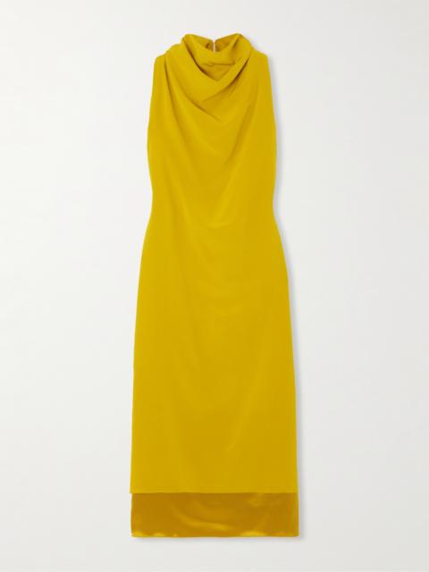 Altuzarra Noor Draped Silk-satin Midi Dress