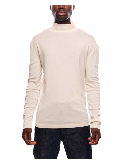 Long Sleeve Rib Turtle Neck Light Cream