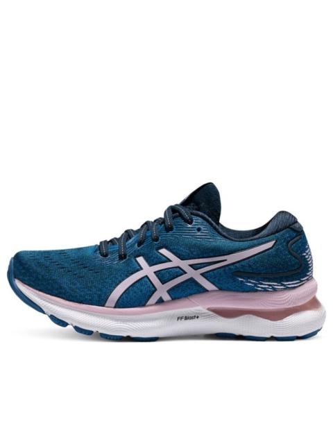 (WMNS) ASICS Gel Nimbus 24 Wide 'French Blue Barely Rose' 1012B199-400