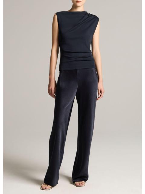 Vince Colette High-Rise Fluid Satin Bias Pant