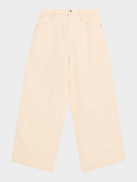 Simone Rocha Men & apos;s Wide-Leg Five-Pocket Trousers