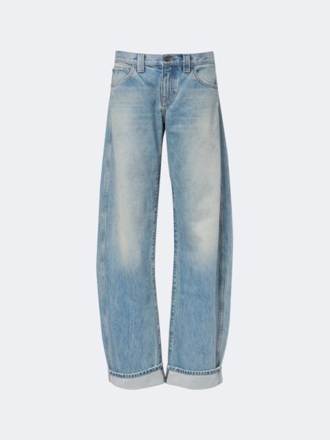 KHAITE Karo faded barrel-leg jeans