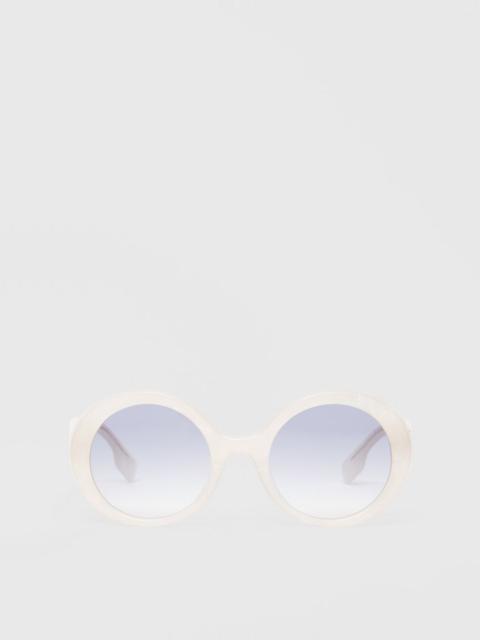 Burberry Oversized Round Frame Sunglasses