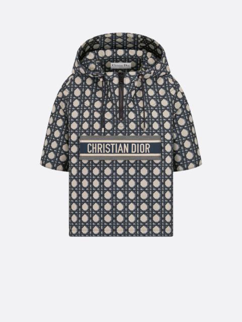 Dior Macrocannage Short-Sleeved Hooded Short Anorak