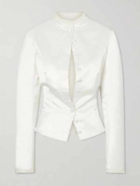 COLLEEN ALLEN Silk-duchesse Jacket
