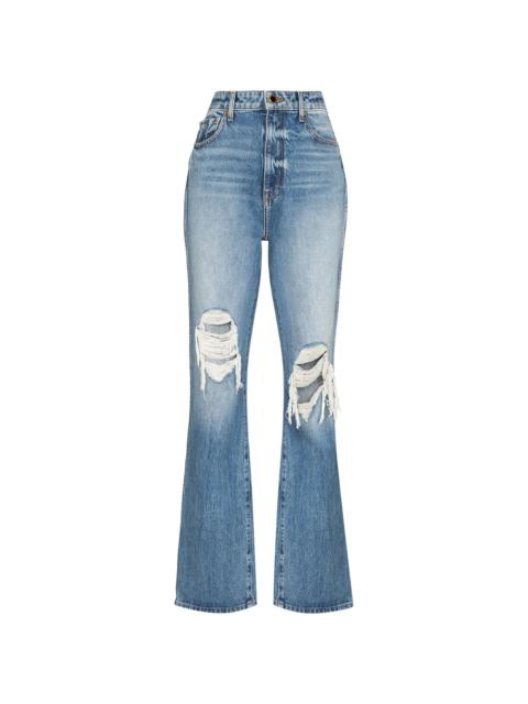 KHAITE Danielle high-waisted distressed jeans