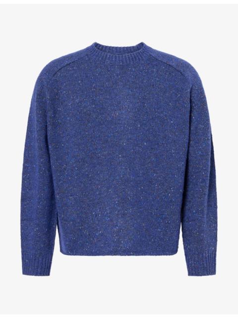 NN07 Jim Crew Neck Melange Wool-Blend Knit Jumper