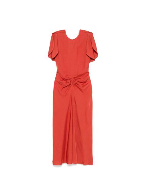 draped dress