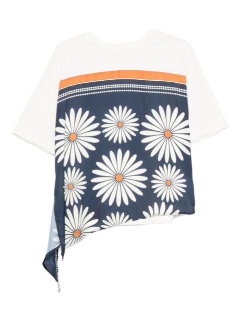 Sandro floral-detail panel top