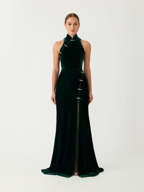 SAU LEE ARIANA VELVET GOWN