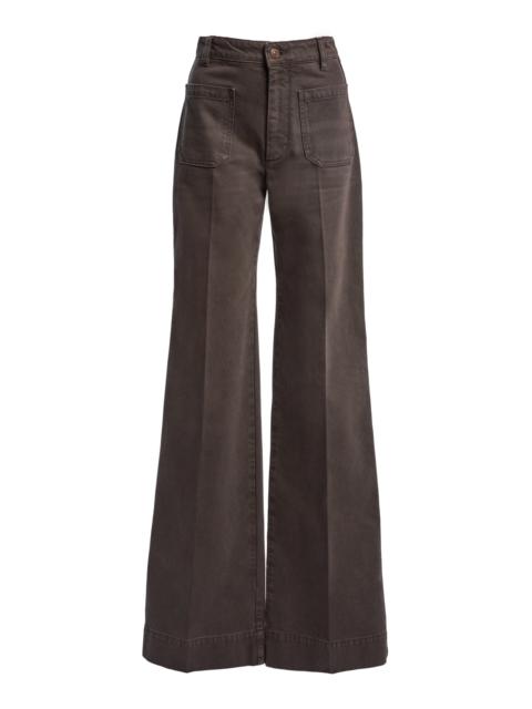 Victoria Beckham Alina High-Rise Straight-Leg Jeans grey