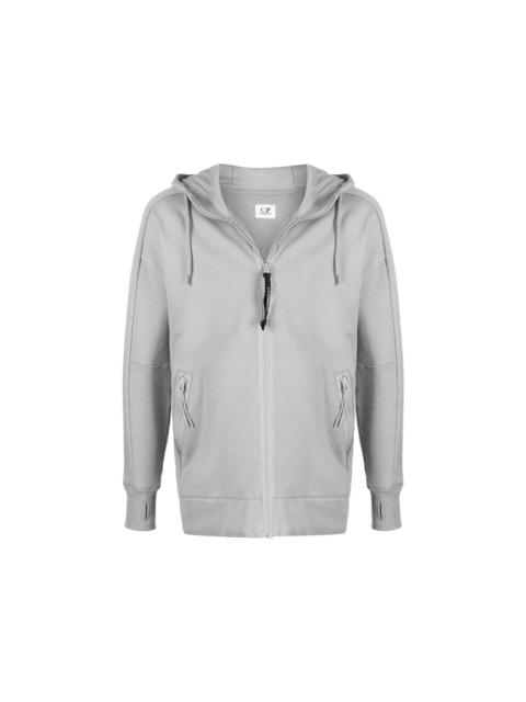 C.P. Company C.P. Company Diagonal Raised Fleece Goggle Hoodie Griffin Grey