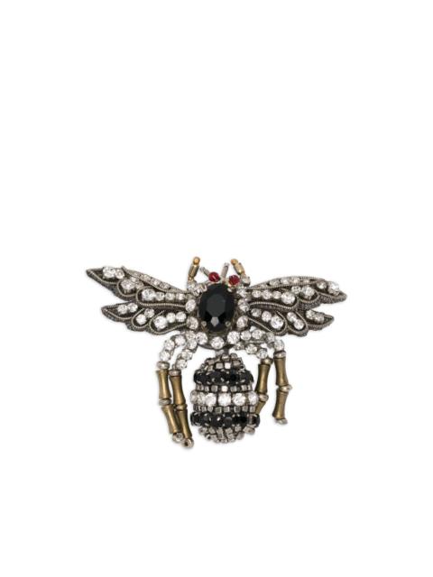 N°21 insect-motif embellished brooch