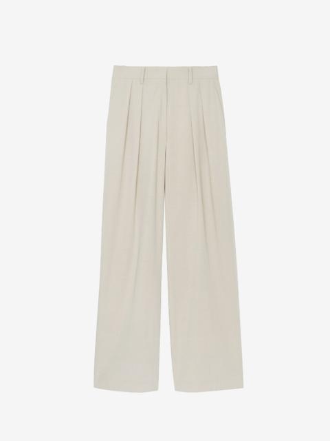 The Frankie Shop Tansy Pleated Trousers - Beige