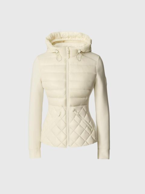 MACKAGE AGATHA Quilted Mixed-Media Hooded Jacket
