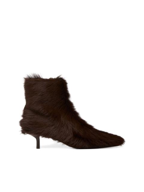Marsèll brushed-finish kitten-heel boots