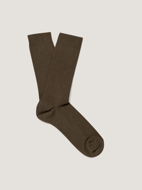 Sunspel Cotton Ribbed Socks