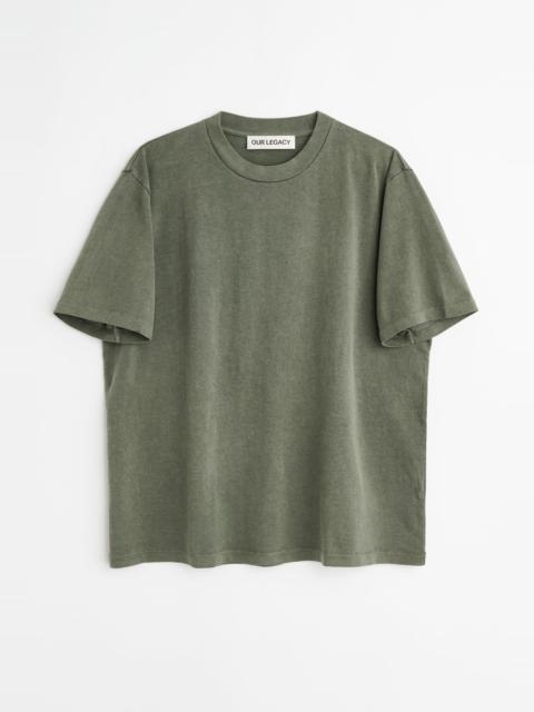 Our Legacy Box T-Shirt Worn Olive Legacy Jersey