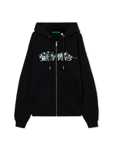 Off-White Miles Davis Certified Gold Skate Zip Hoodie