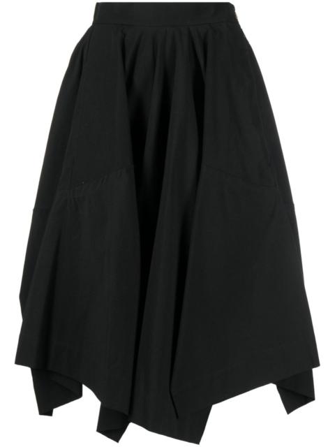 Vivienne Westwood flared asymmetric-hem midi skirt