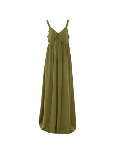 ESSENTIEL ANTWERP V-neck flared maxi dress