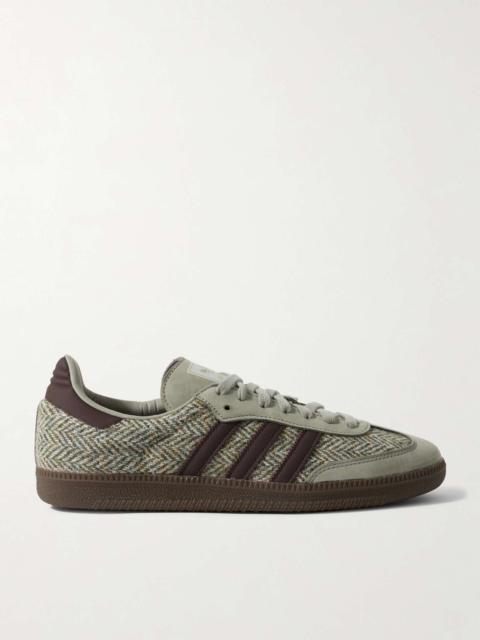 Samba OG Nubuck-Trimmed Tweed Sneakers