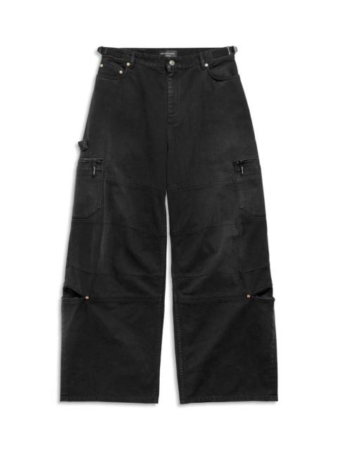 BALENCIAGA Cargo Pants in Black Faded