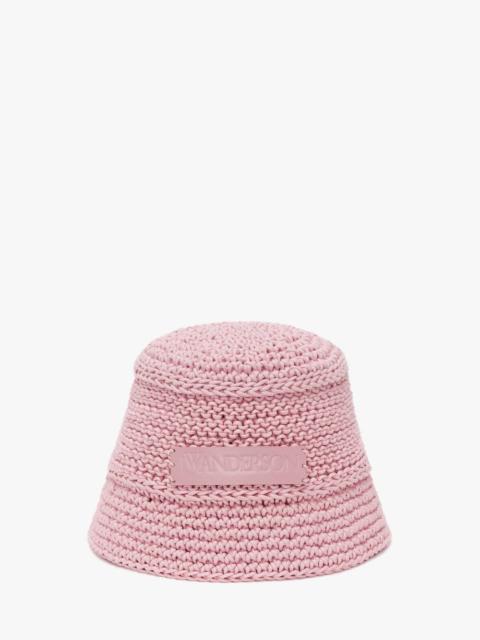 KNITTED BUCKET HAT