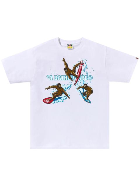 BAPE Surfing Apes Tee 'White'