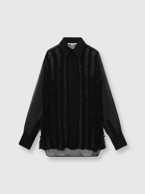 Stella McCartney Sheer Ruffled Chiffon Shirt