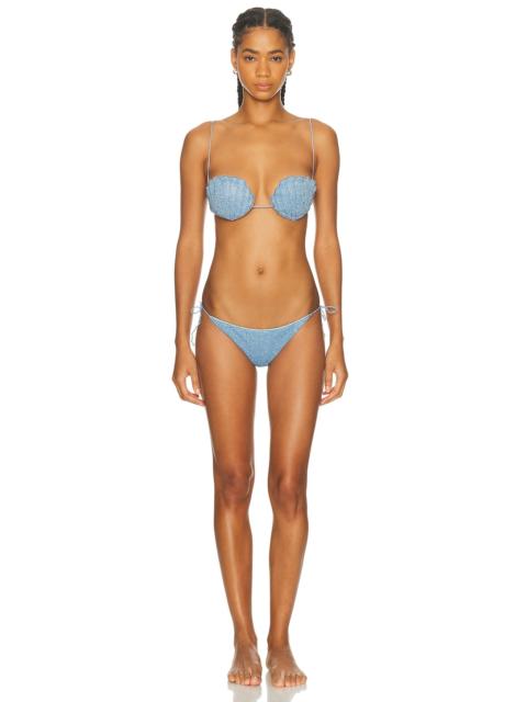 Oséree Lumiere Shell Two Piece Bikini Set