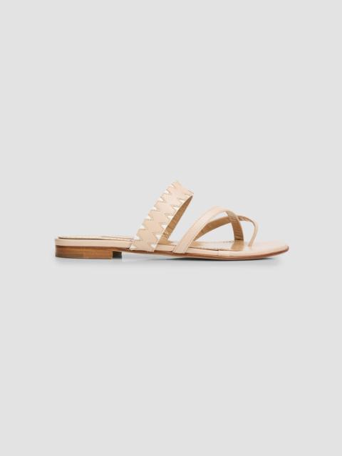 Manolo Blahnik Women's Susonda Leather Sandals - Beige