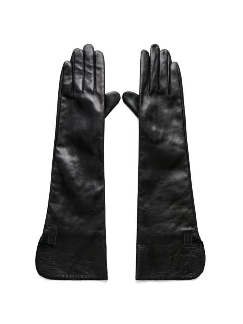 BY MALENE BIRGER Gemi Long Leather Gloves black