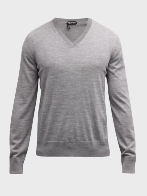 TOM FORD Men's Merino Wool V-Neck Sweater