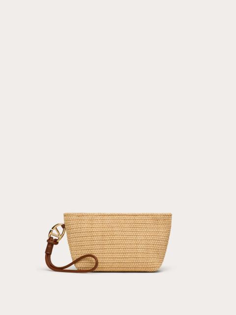 Valentino VALENTINO GARAVANI ESCAPE CLUTCH BAG IN RAFFIA