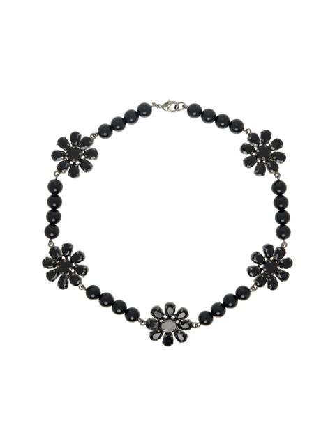 CHARLES JEFFREY LOVERBOY Black Crazy Daizy Necklace