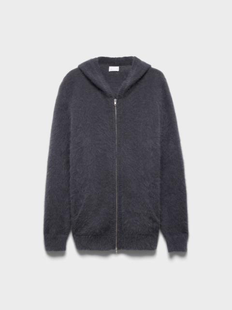 7 For All Mankind FUZZY ZIP HOODIE in Alpaca Blend