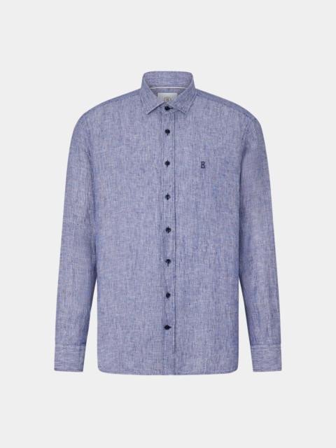 BOGNER Timi Linen shirt in Dark blue