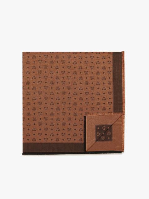 MCM Monogram Shawl in Wool-Silk Jacquard