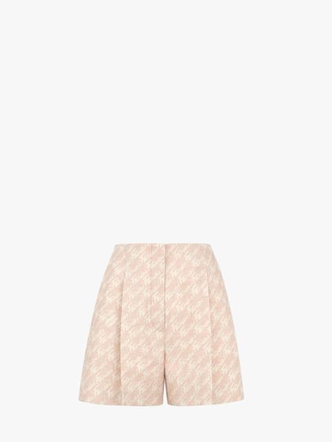 FENDI Pink chambray shorts
