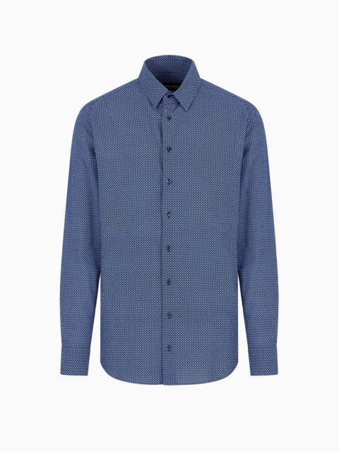 Tシャツ・カットソー GIORGIO ARMANI FANTASY SHIRT (8WGCCZ98.T04WH FBUL FANTASY) Giorgio Armani Fantasy Shirt – LOZURI®
