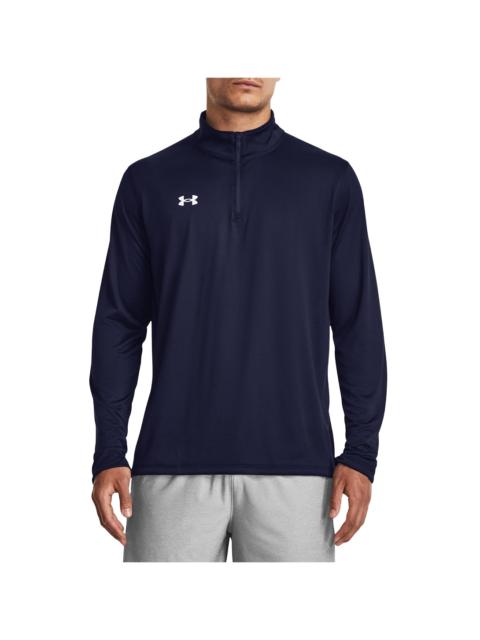 Under Armour Tech Team Quarter-Zip Long-Sleeve Tee "Midnight Navy / White" 1376844 410