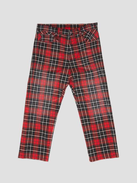 R13 TAILORED DROP - RED PLAID