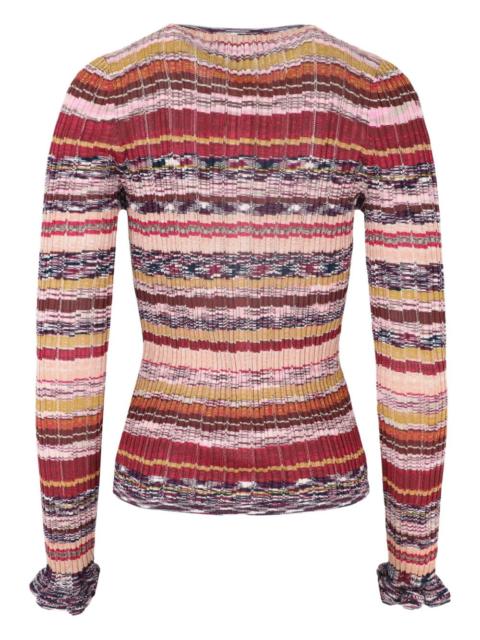 ULLA JOHNSON ribbed striped cardigan