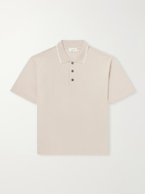 FRAME Cotton-Piqué Polo Shirt