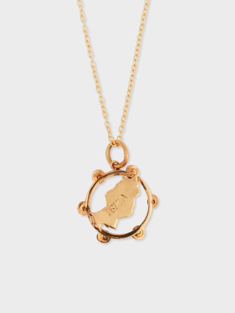 Paul Smith 'Articulated Ibiza Tambourine' Vintage Gold Necklace by Baroque Rocks