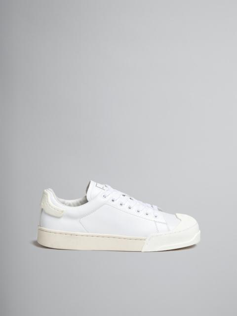 Marni DADA BUMPER SNEAKER IN WHITE LEATHER