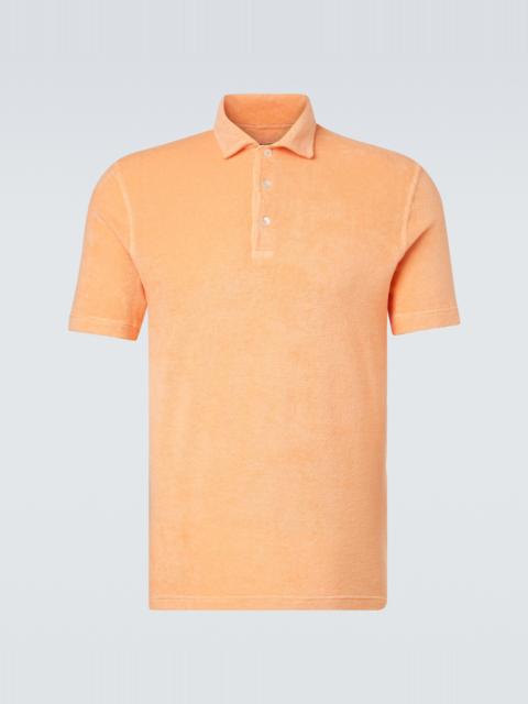 FEDELI Mondial cotton terry polo shirt