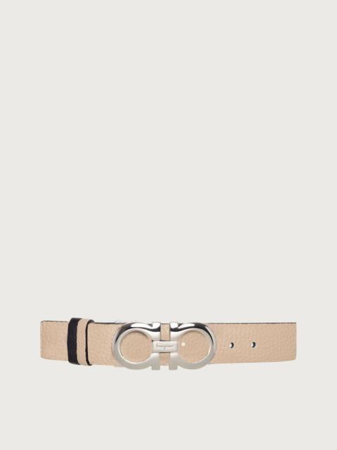 Reversible and adjustable Gancini belt